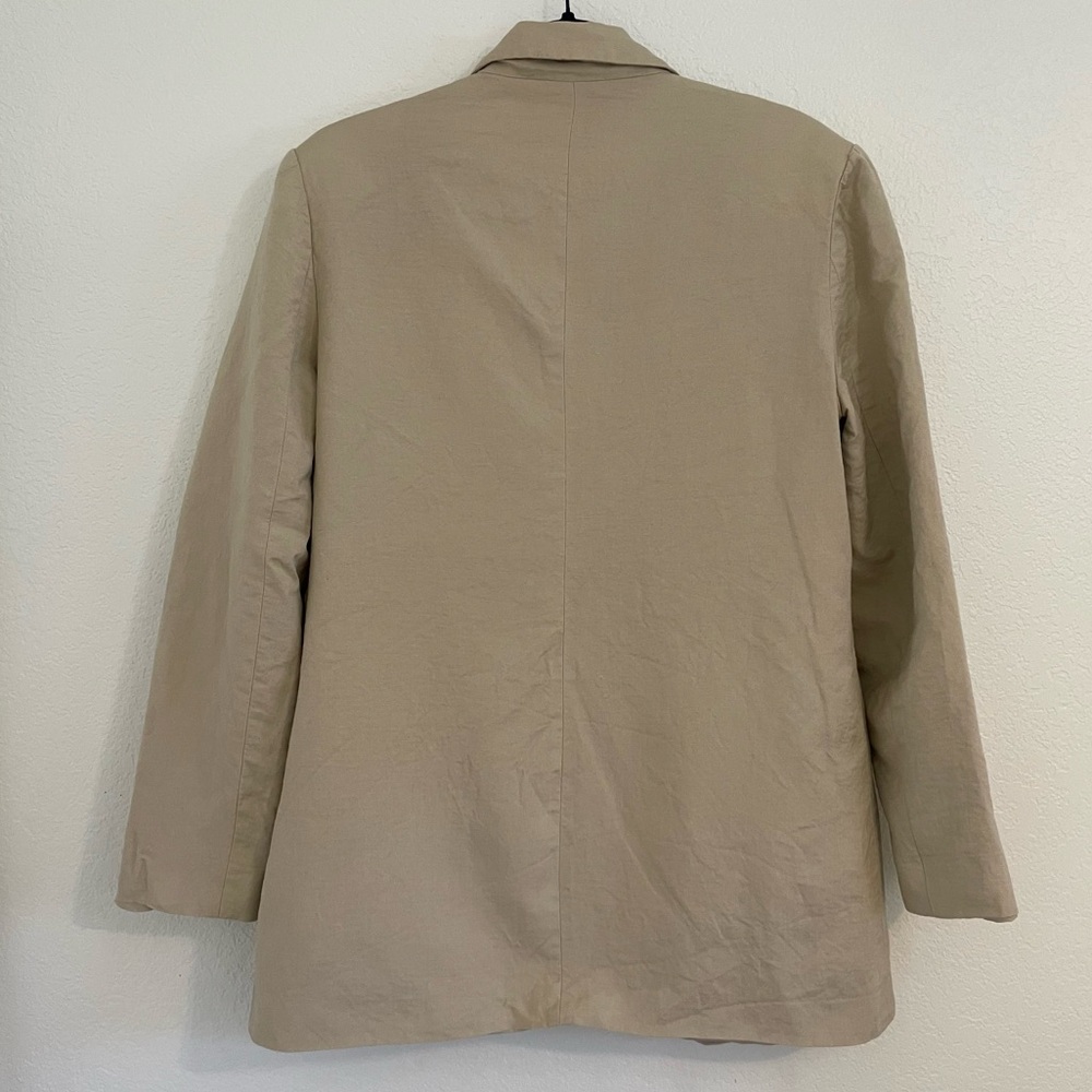 LIONESS Revolve Women's Tan Linen Blend Oversized Blazer Size M - Picture 2 of 8
